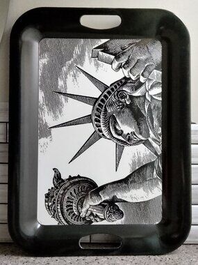 New "Miss Liberty" Large Serving Tray